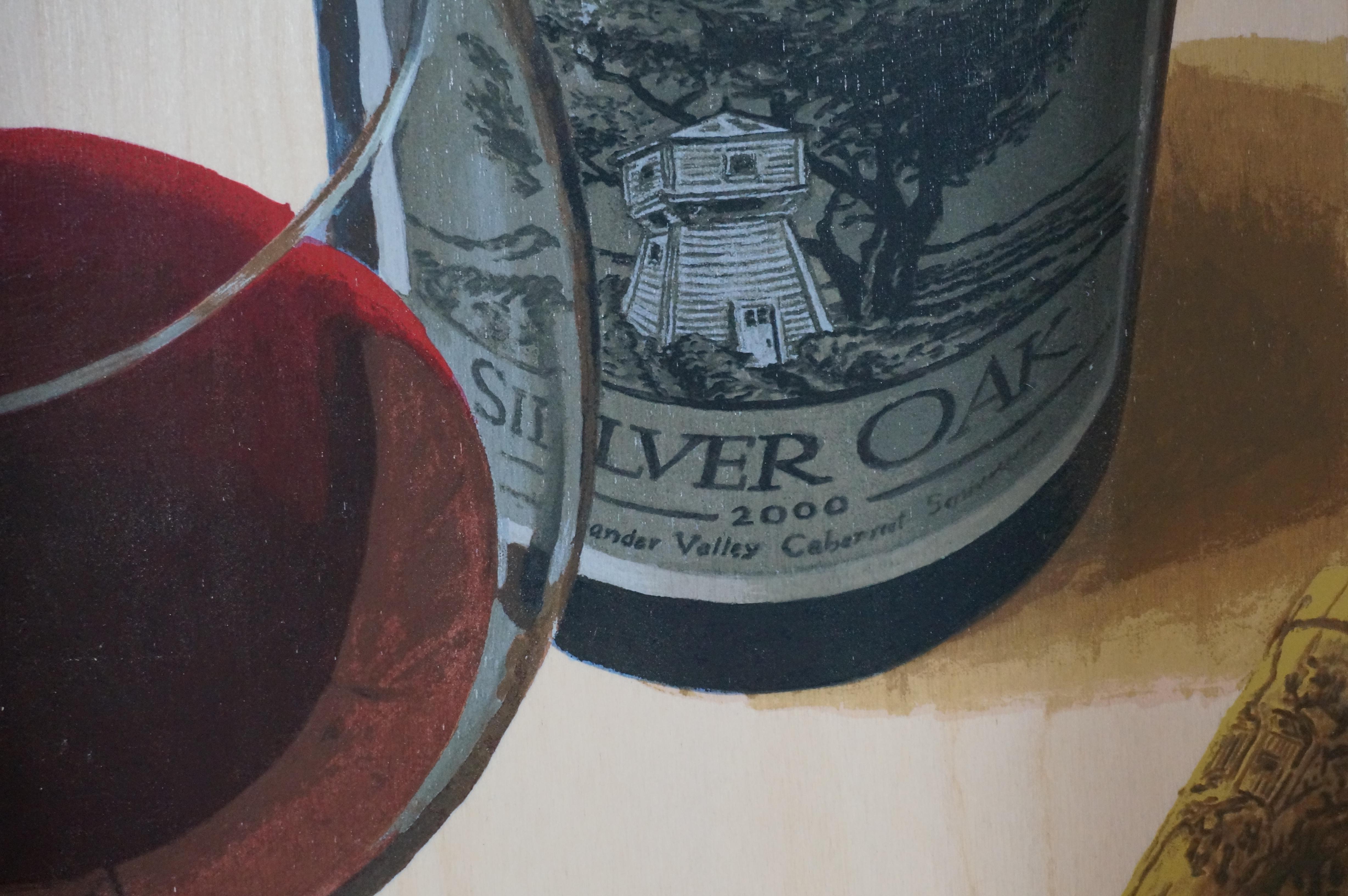Thomas Arvid Silver Oak Cellars Se queda solo Caja de vino Serigrafía 90/275 5
