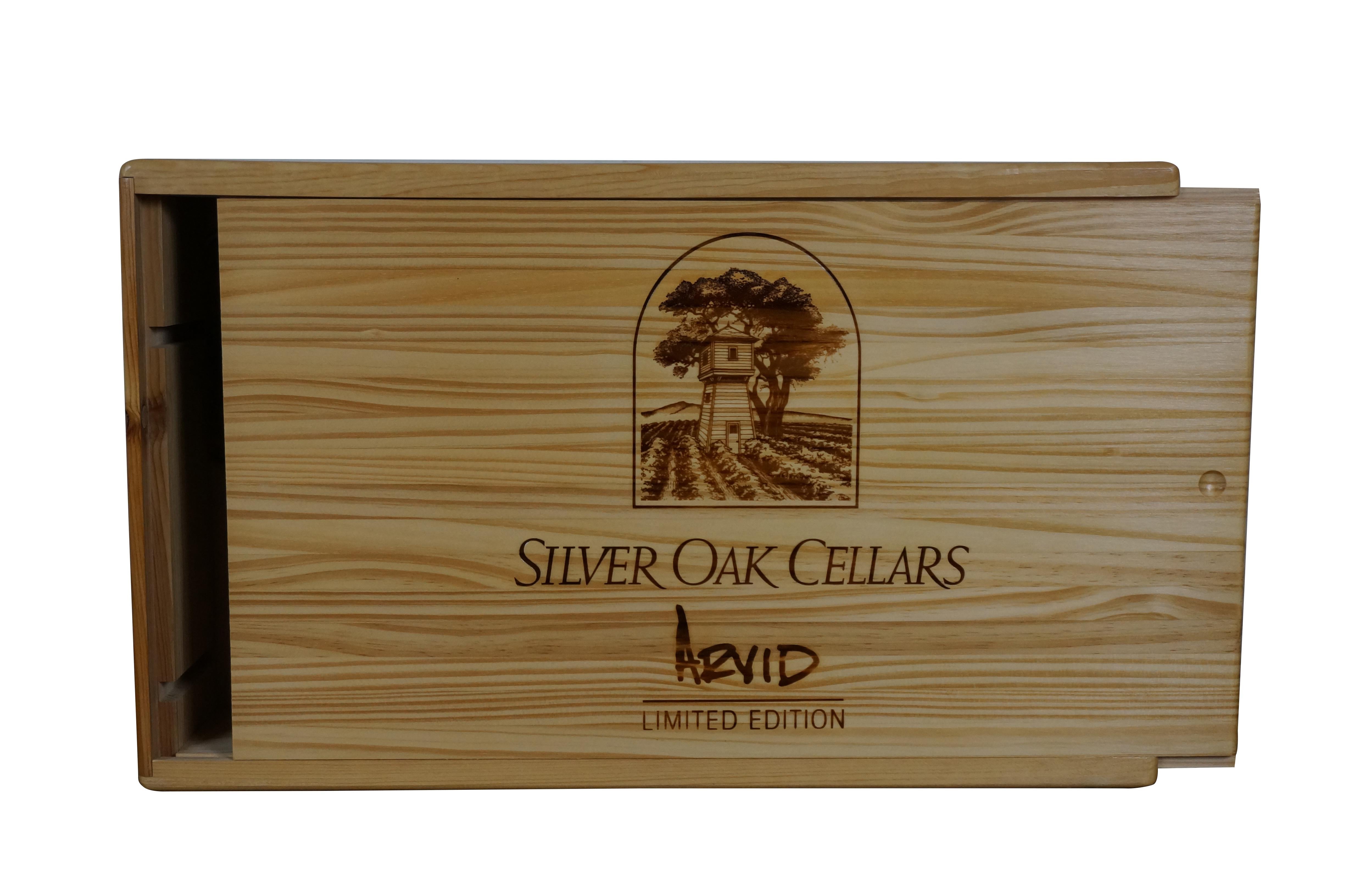 Thomas Arvid Silver Oak Cellars Se queda solo Caja de vino Serigrafía 90/275 Moderno