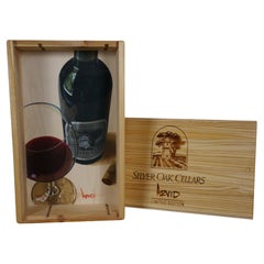 Thomas Arvid Silver Oak Cellars Se queda solo Caja de vino Serigrafía 90/275