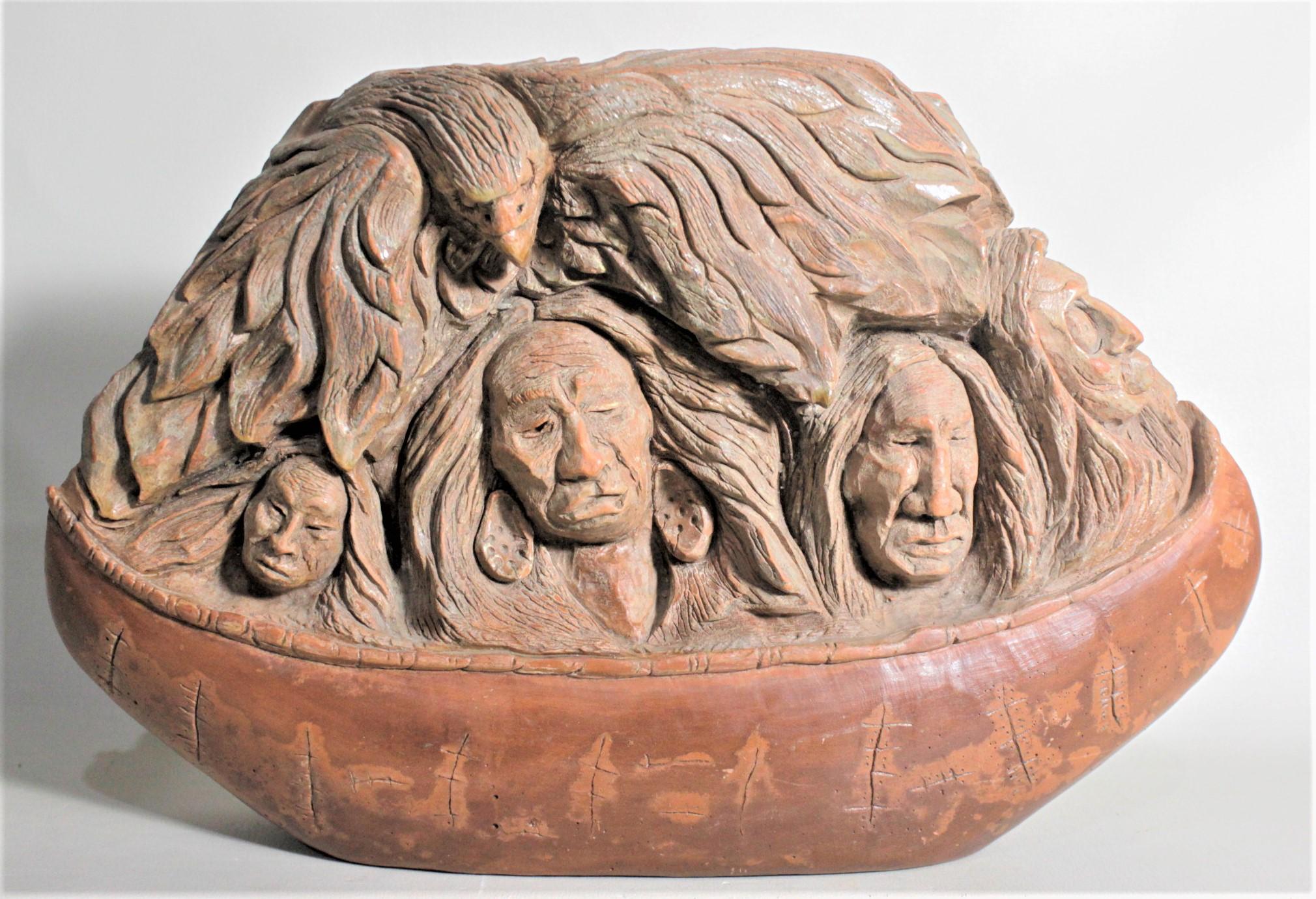 Thomas B. Maracle Indigene kanadische Mohawk-Steinschnitzerei oder Skulptur (Indigene Kunst (Nord-/Südamerika)) im Angebot