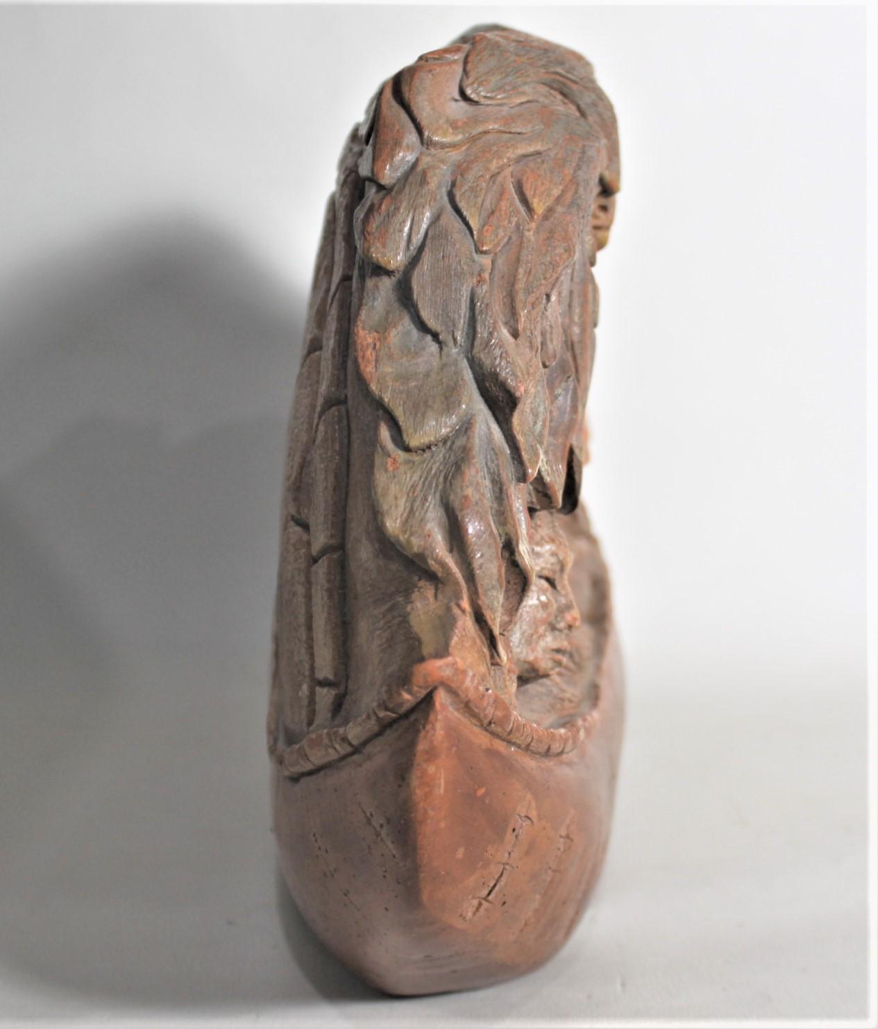 Thomas B. Maracle Indigene kanadische Mohawk-Steinschnitzerei oder Skulptur (Nordamerikanisch) im Angebot