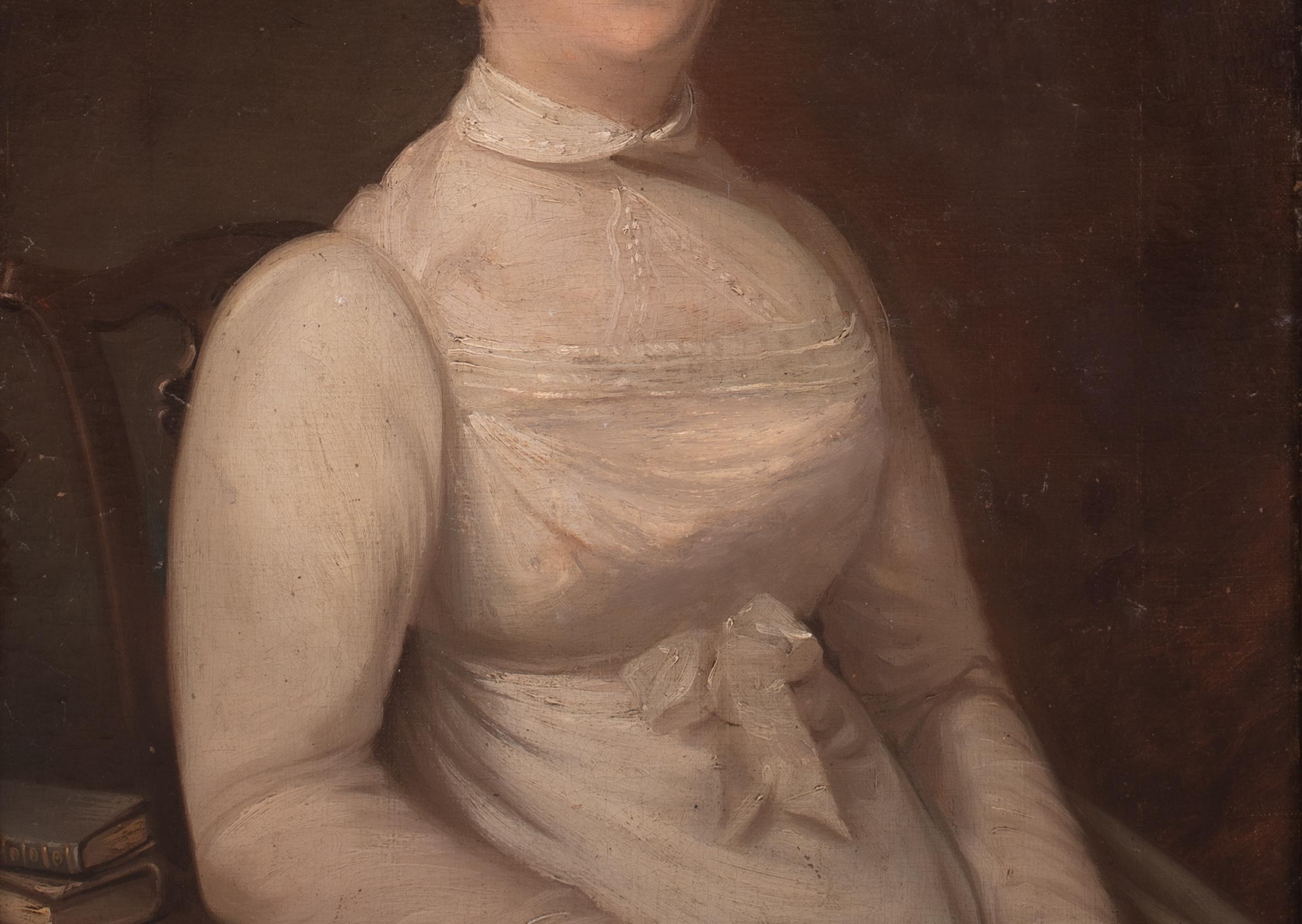 Portrait d'Anna Maria Porter, début du 19e siècle  Attribué à THOMAS BARBER en vente 6