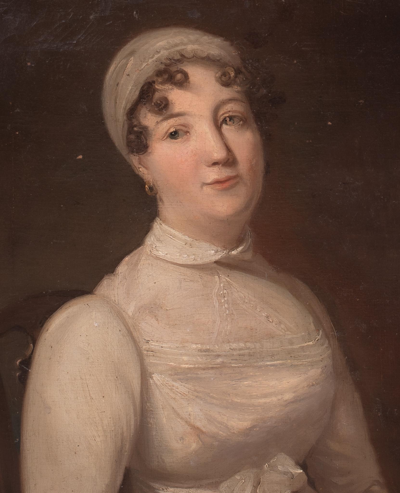 Portrait d'Anna Maria Porter, début du 19e siècle  Attribué à THOMAS BARBER en vente 3
