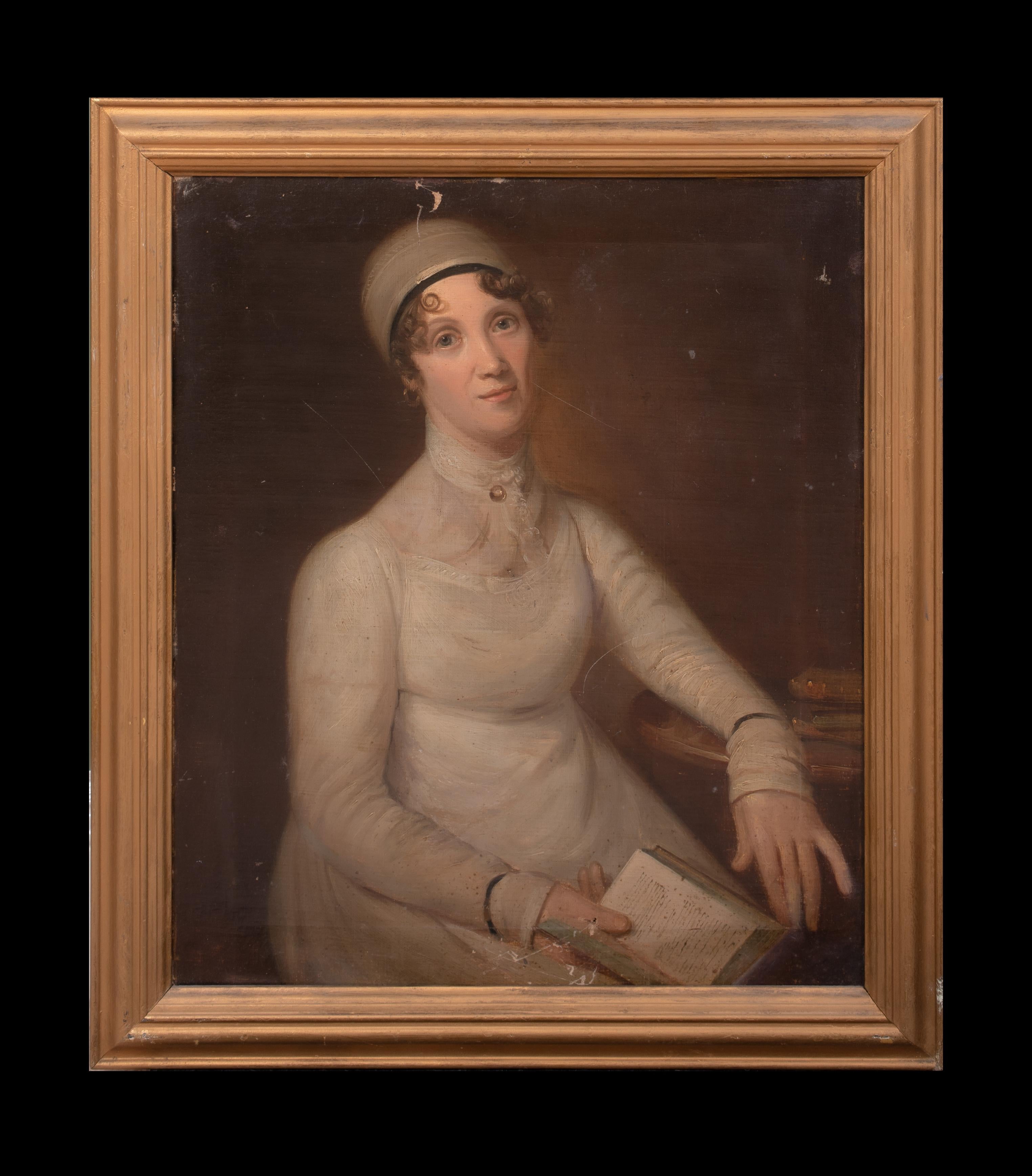 Ritratto di Jane Porter, inizio XIX secolo  attribuito a Thomas Barber in vendita 1
