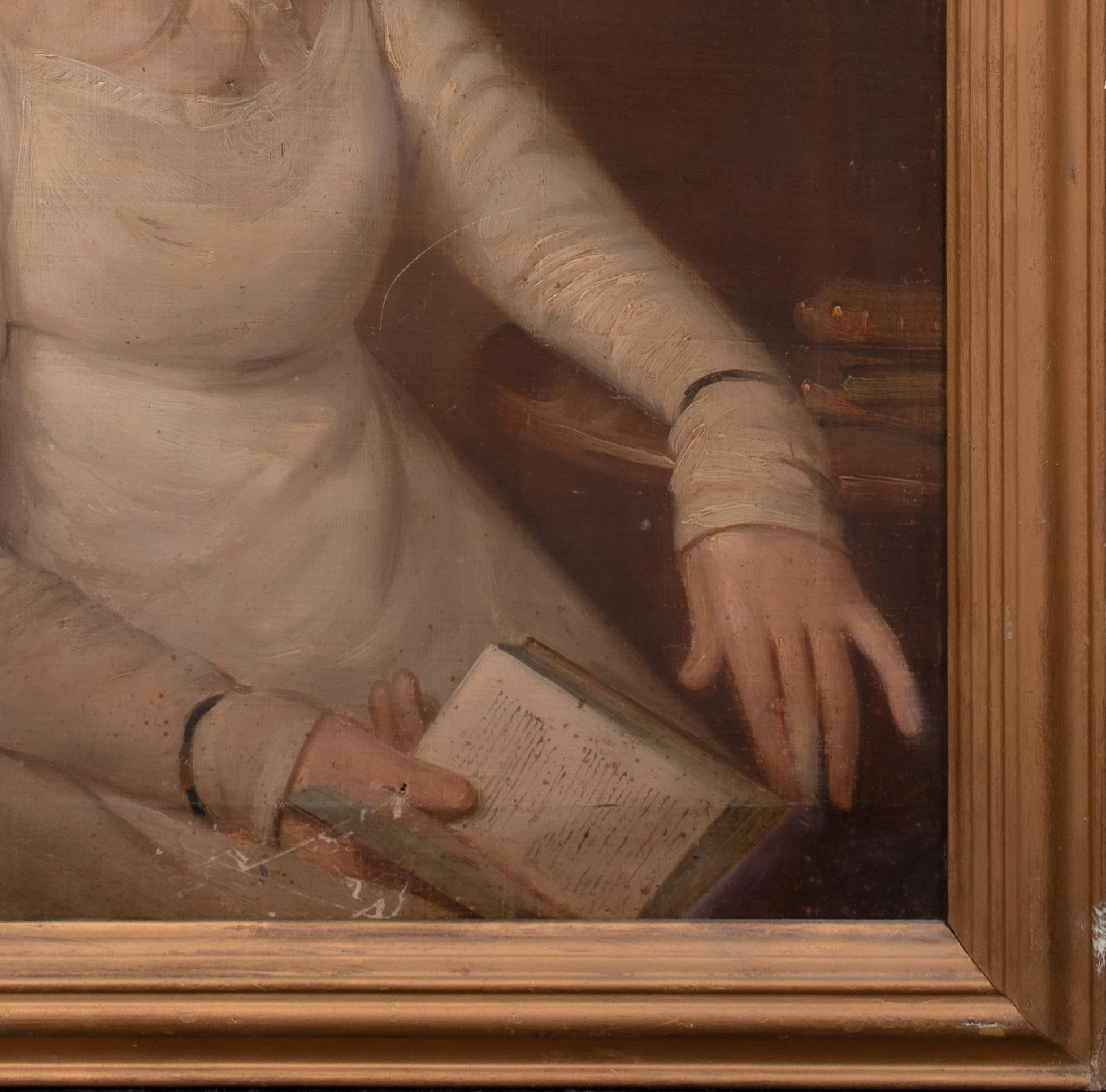 Ritratto di Jane Porter, inizio XIX secolo  attribuito a Thomas Barber in vendita 3