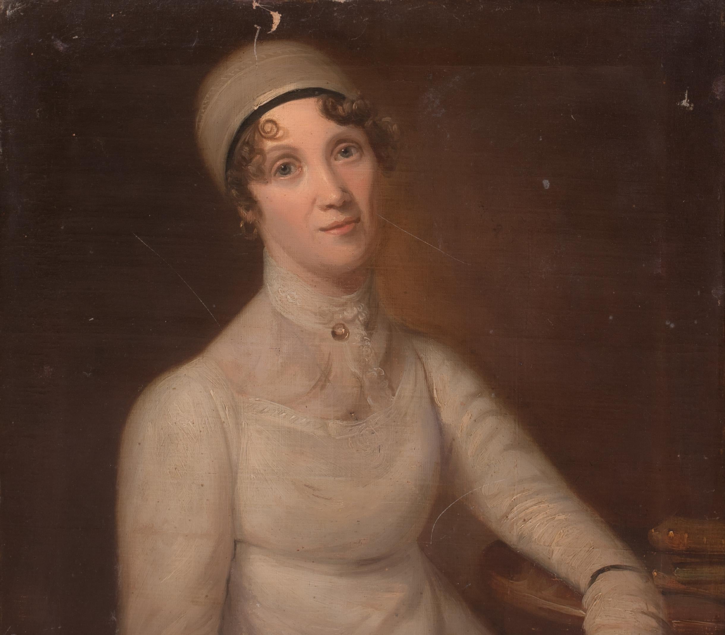 Ritratto di Jane Porter, inizio XIX secolo  attribuito a Thomas Barber in vendita 5