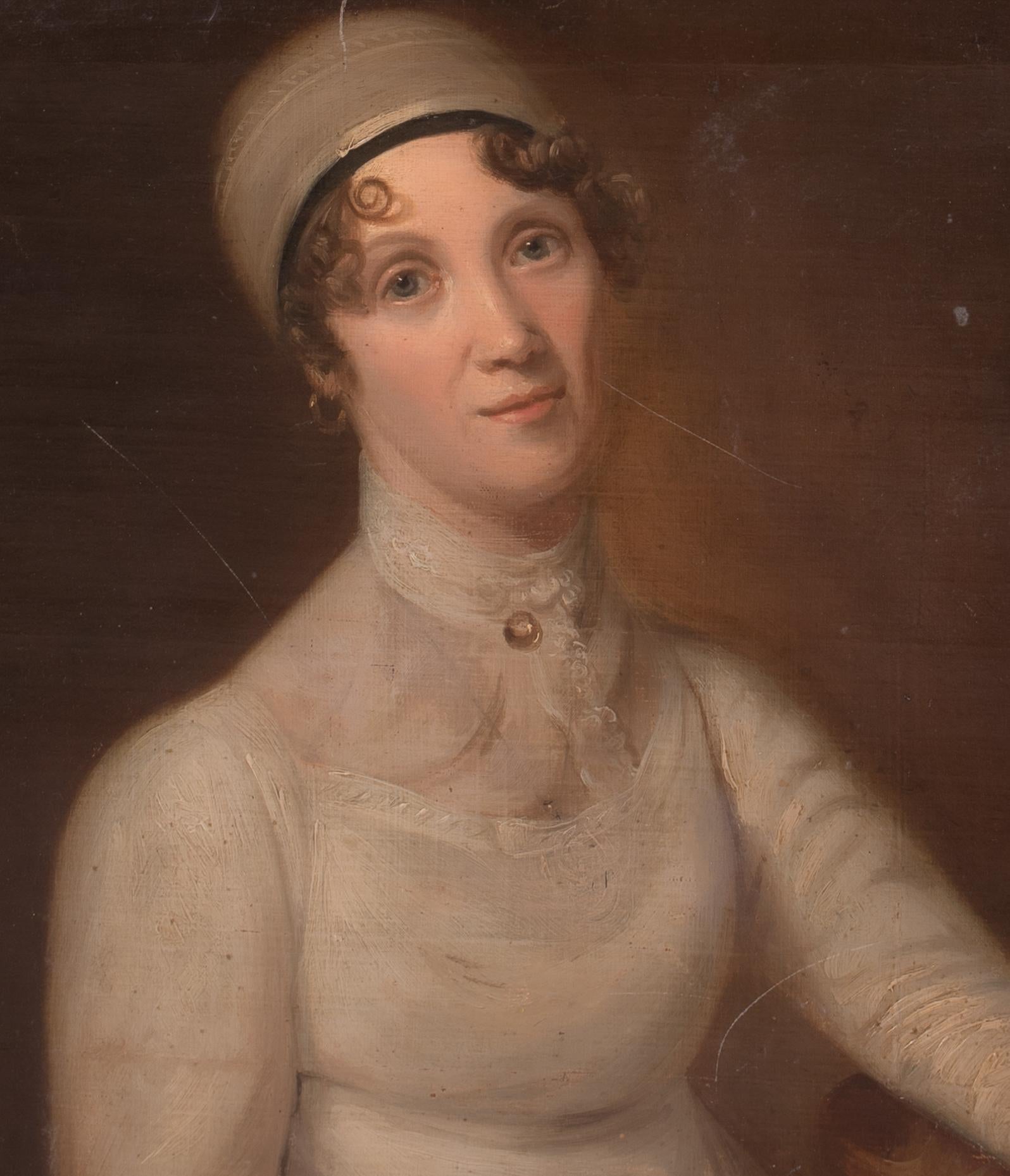 Ritratto di Jane Porter, inizio XIX secolo  attribuito a Thomas Barber in vendita 6