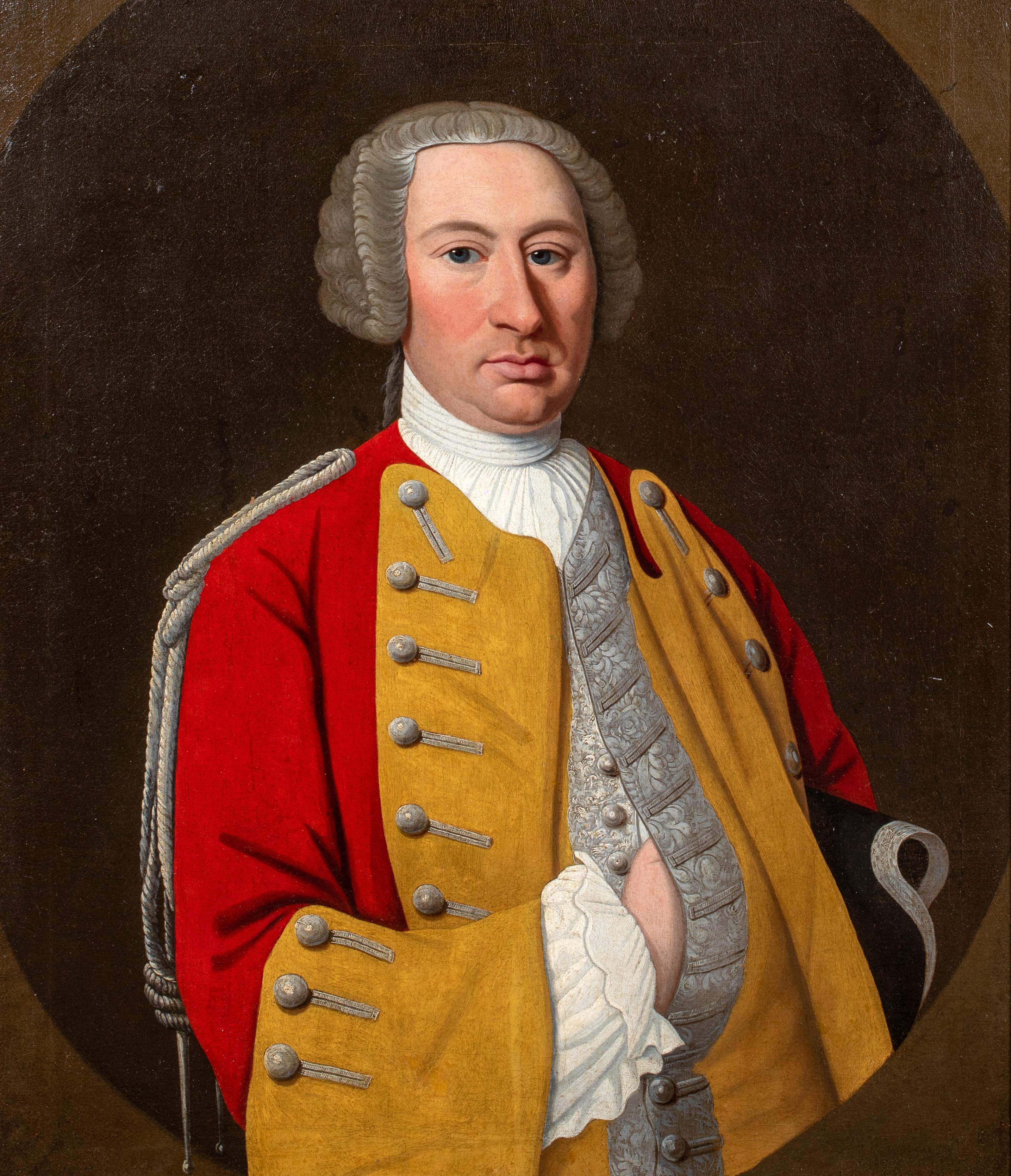 Ritratto di Sir William Pepperrell, 1° baronetto ( 1696-1759), 18° secolo - Portrait Painting Marrone di Thomas Bardwell