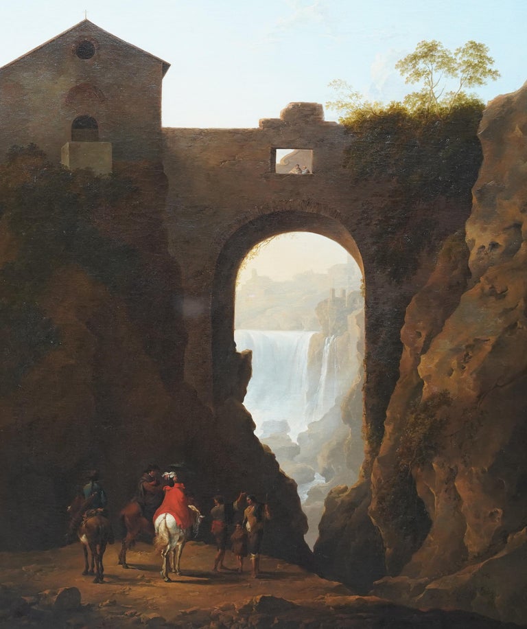 Thomas Barker of Bath - Tivoli Waterfall through Ponte Lupo - British