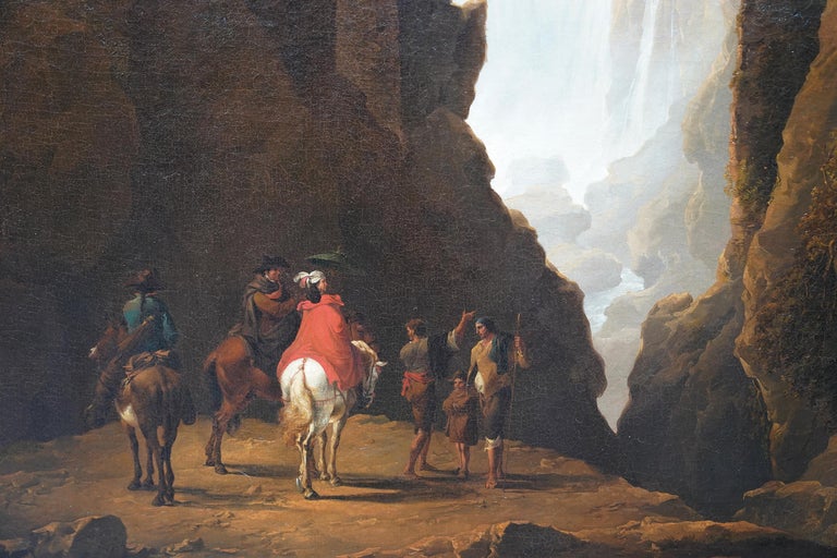 Thomas Barker of Bath - Tivoli Waterfall through Ponte Lupo - British