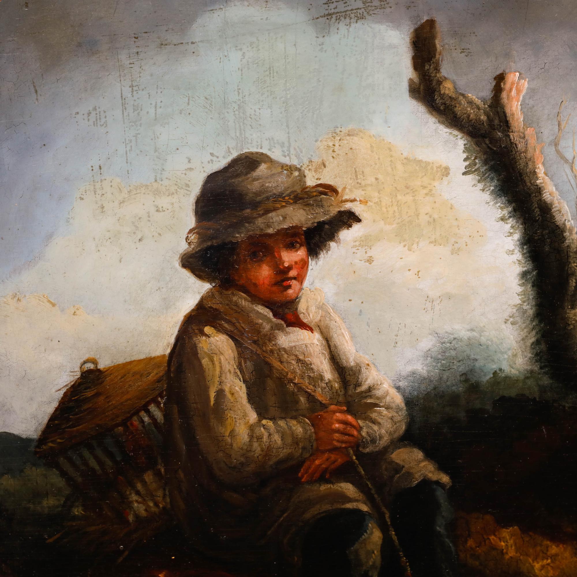 Circle of Thomas Barker of Bath (1769-1847) - Early 19th Century Oil, Farm Boy 3