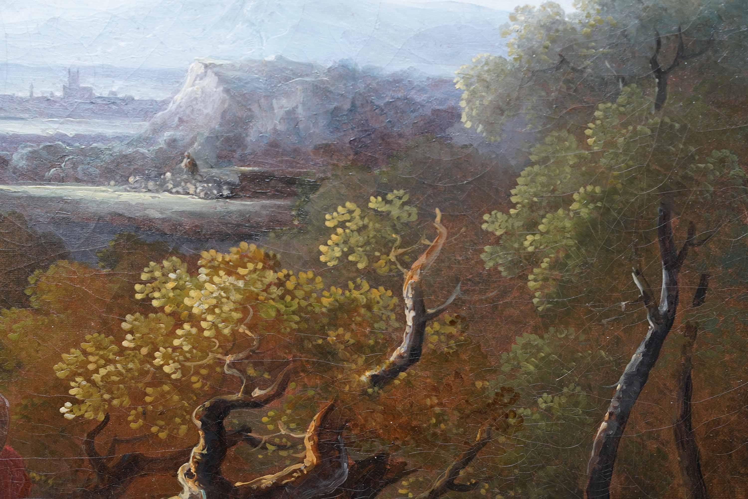 View from Leckhampton Hill with Gloucester - British Old Master art oil painting For Sale 4