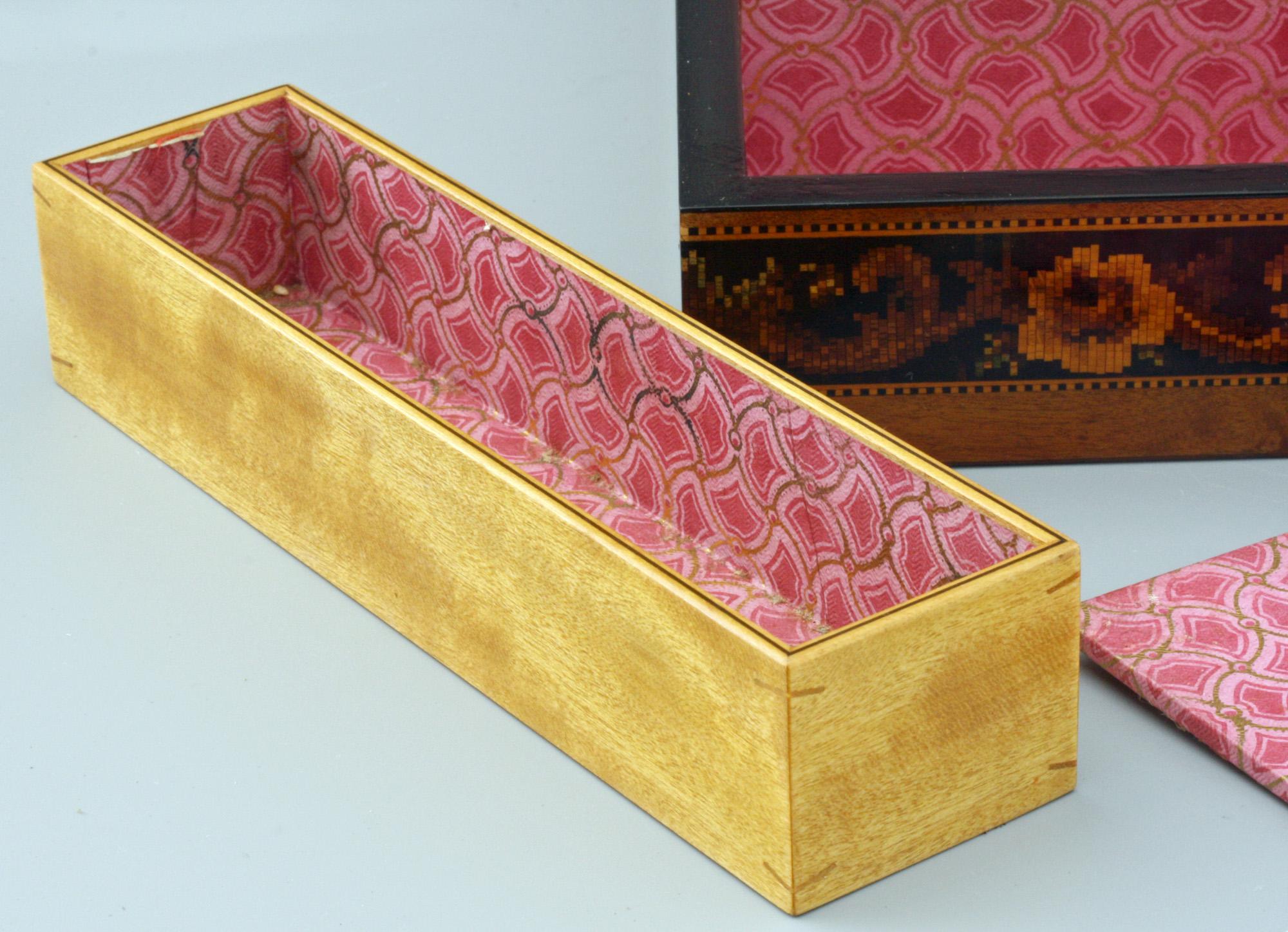 Thomas Barton Exceptional Tunbridge Ware Wooden Box, 19th Century 3