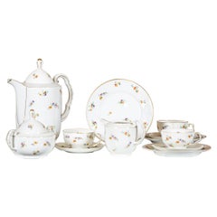 Thomas Bavaria Art Deco Porcelain Service for 12 People, Circa 1908-1922