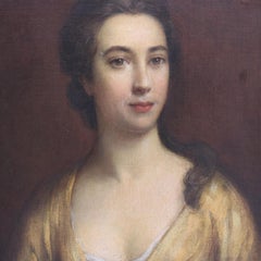 Thomas Beach, Ölgemälde auf Leinwand, Porträt einer Frau, 18. Jahrhundert