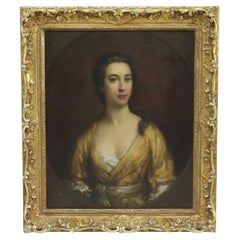Thomas Beach Oil On Canvas Portrait of a Woman 18thC