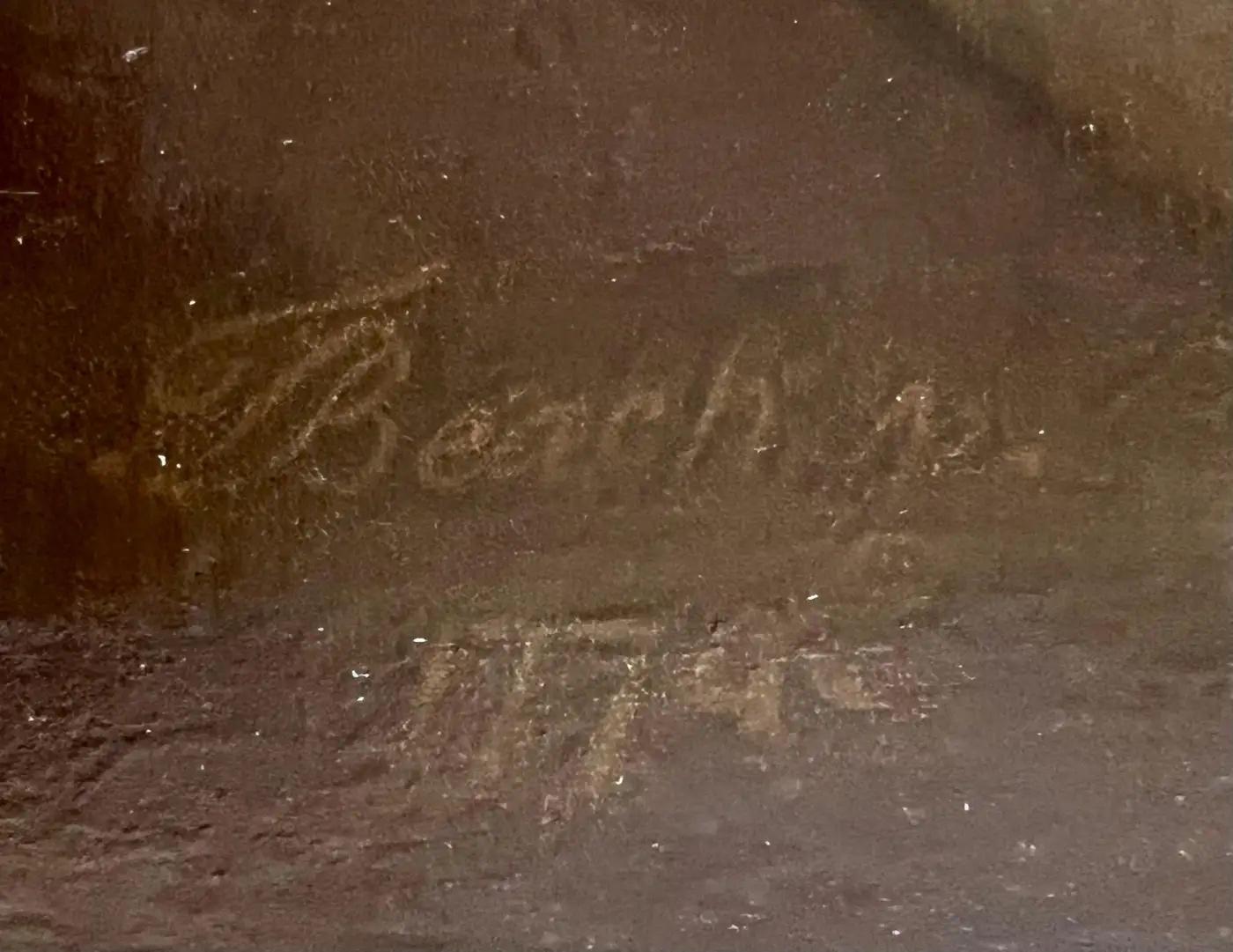 Porträt eines britischen Offiziers (Schwarz), Portrait Painting, von Thomas Beach
