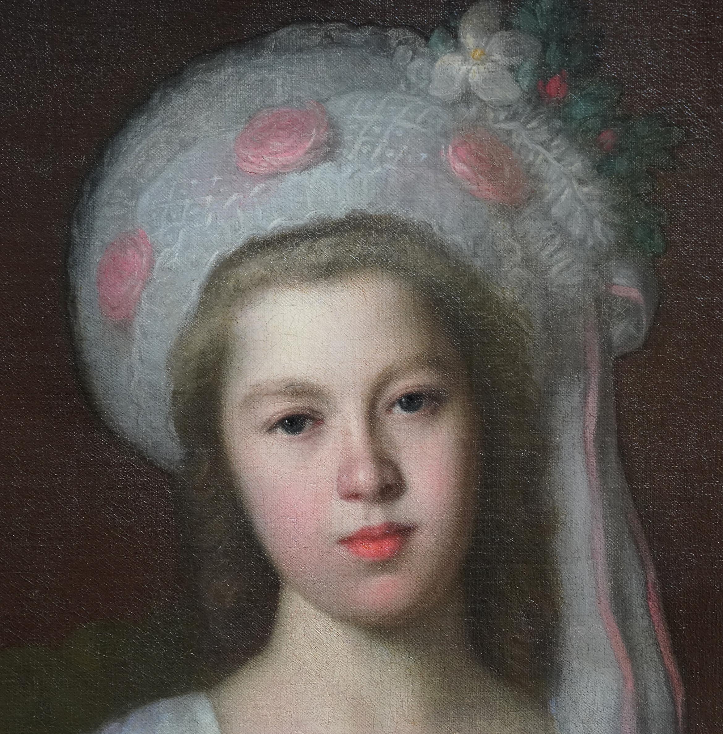 Porträt von Silvestra Monypenny – britisches Ölgemälde einer weiblichen Figur aus dem 18. Jahrhundert 2