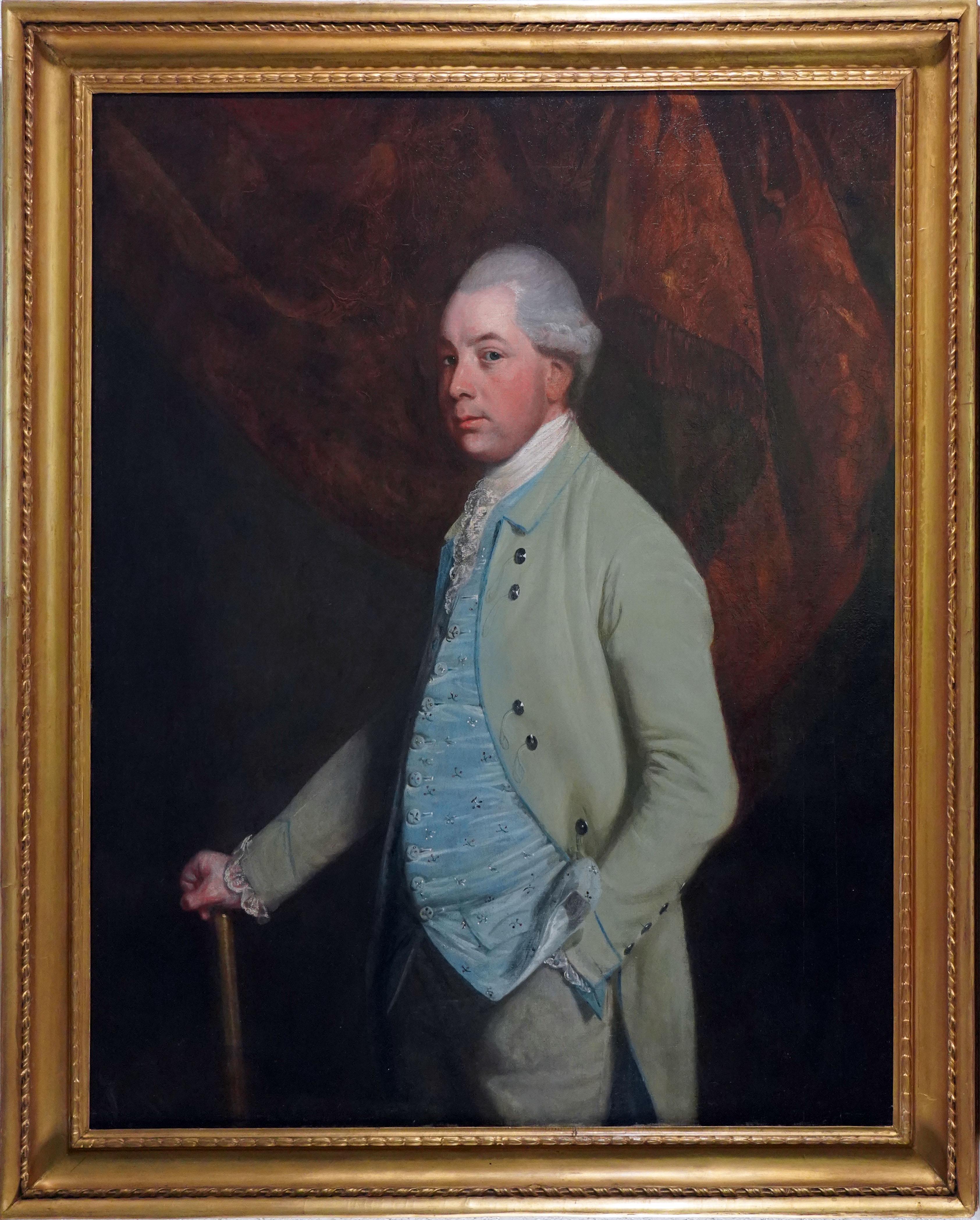 Portrait of William, Baron Craven wearing a green jacket in an interior