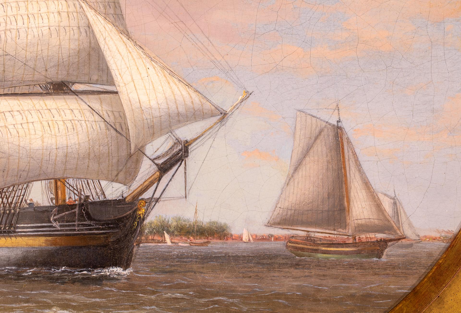 Amercan Merchant Ship in Philadelphia Harbor For Sale 1