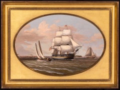 Amercan Merchant Ship in Philadelphia Harbor