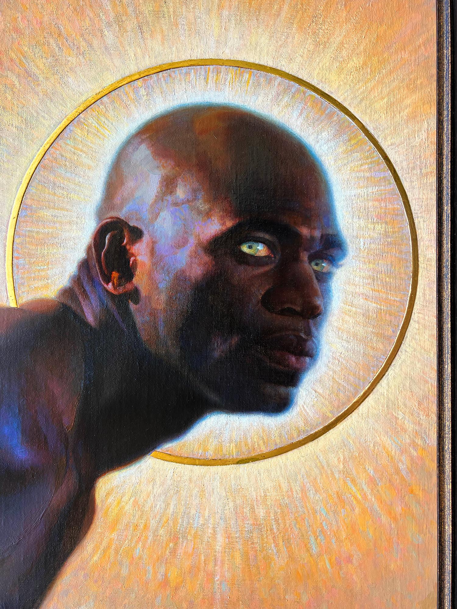 Black Angel - African American Artist - Black Artist - Painting by Thomas Blackshear