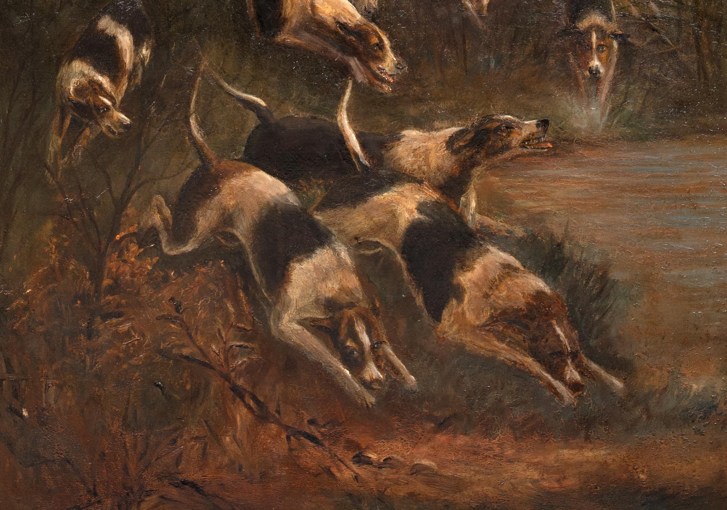 The Hounds In Full Cry, 19th Century  attributed to Thomas BLINKS (1860-1912)  L For Sale 2