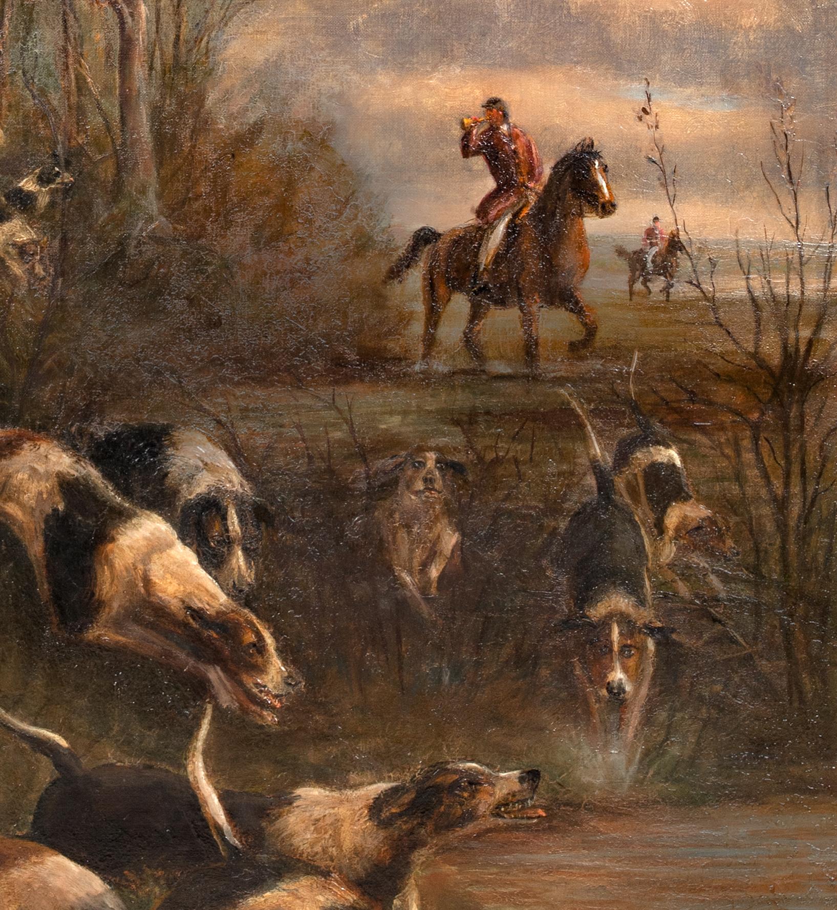 The Hounds In Full Cry, 19th Century  attributed to Thomas BLINKS (1860-1912)  L For Sale 4