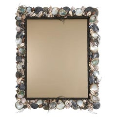 Thomas Boog, Large Rectangular Baroque-style coquillage Mirror, France, 2012