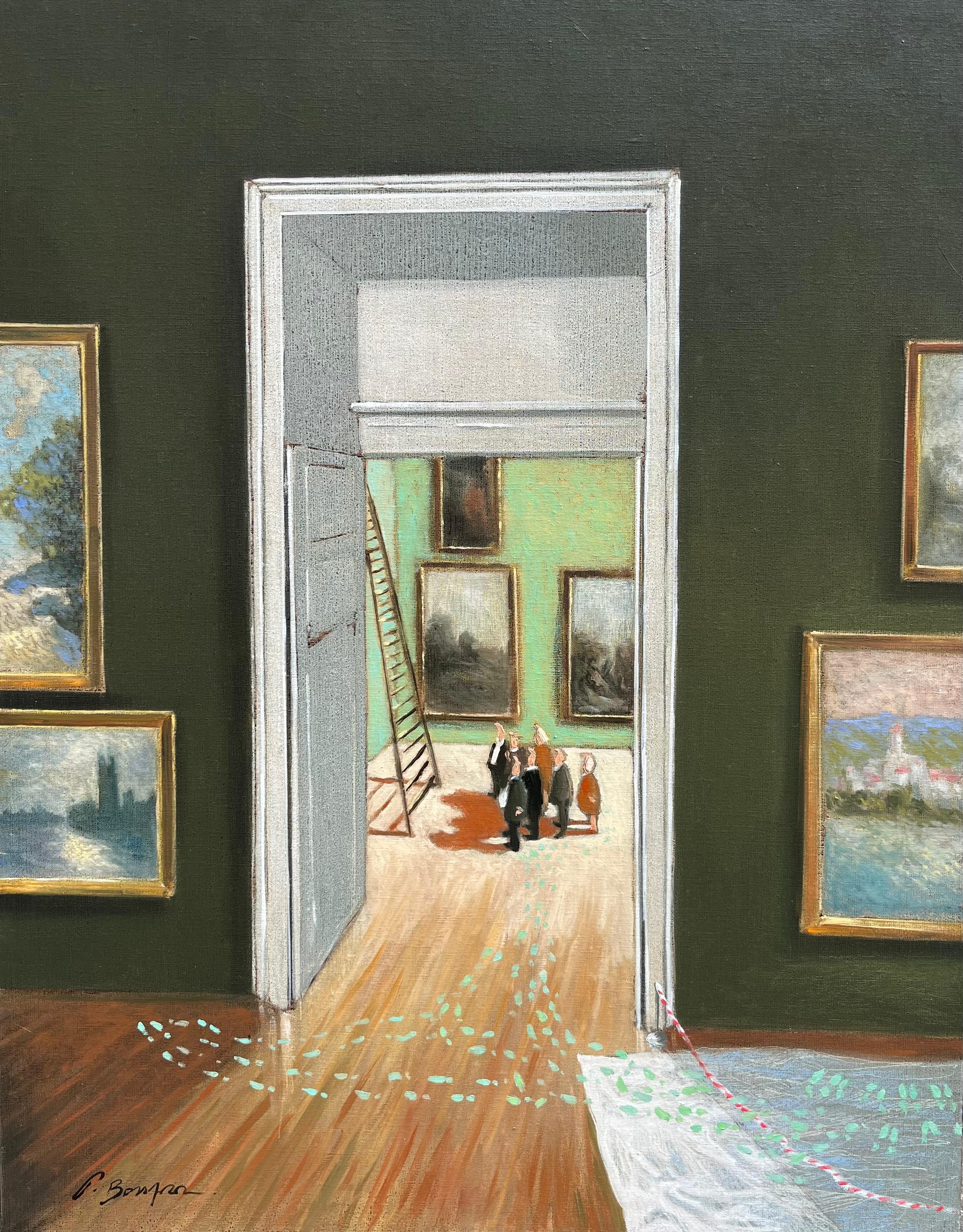 Thomas Bossard Interior Painting – Das Niveau