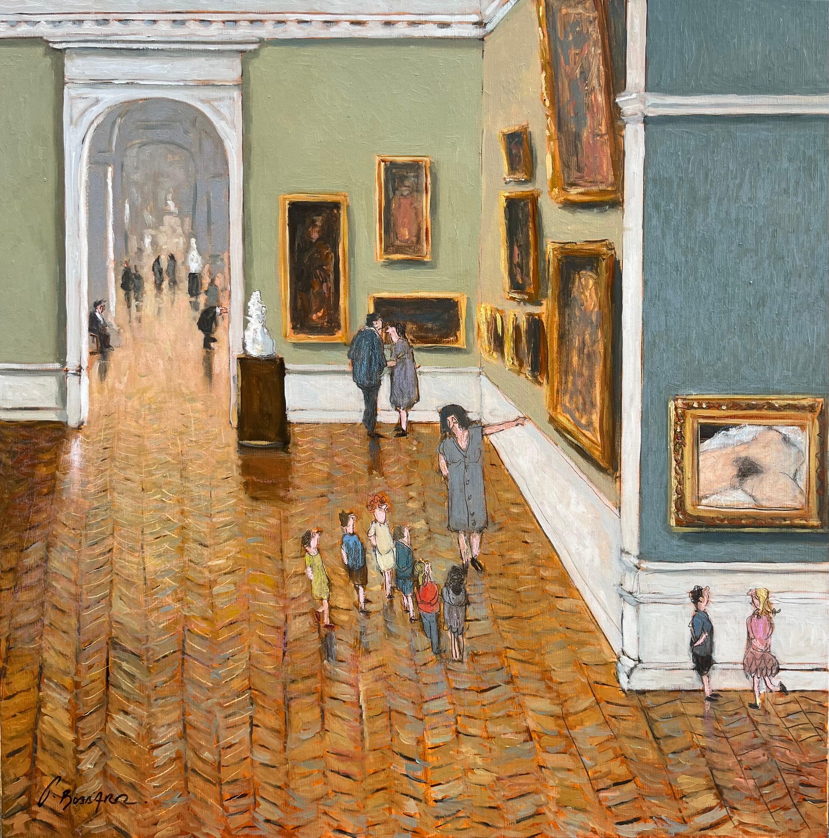l'origine... - Painting by Thomas Bossard