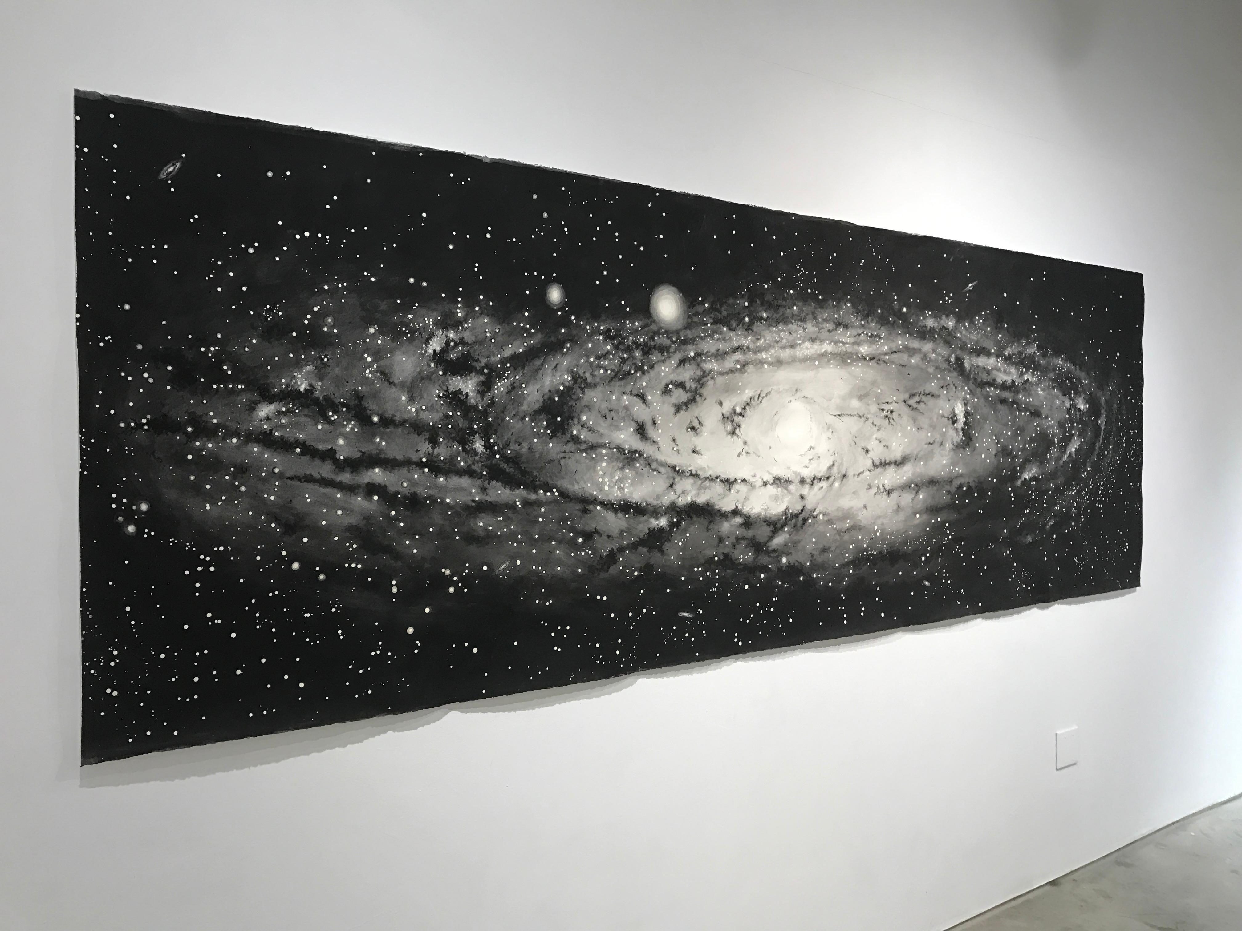 Großformatiges Aquarellgemälde „Andromeda“ Galaxy von Thomas Broadbent, Galaxy im Angebot 1