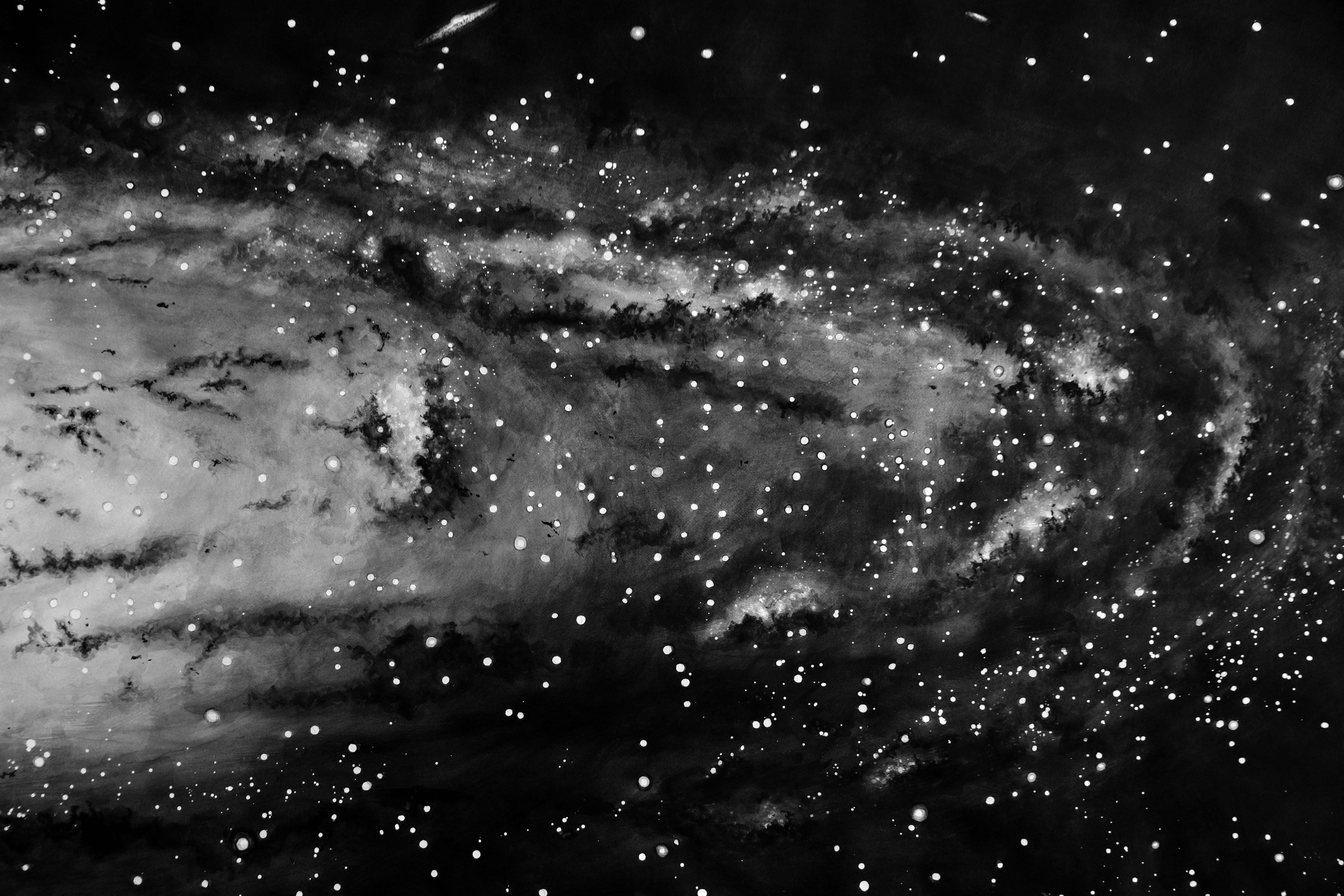 Großformatiges Aquarellgemälde „Andromeda“ Galaxy von Thomas Broadbent, Galaxy im Angebot 3