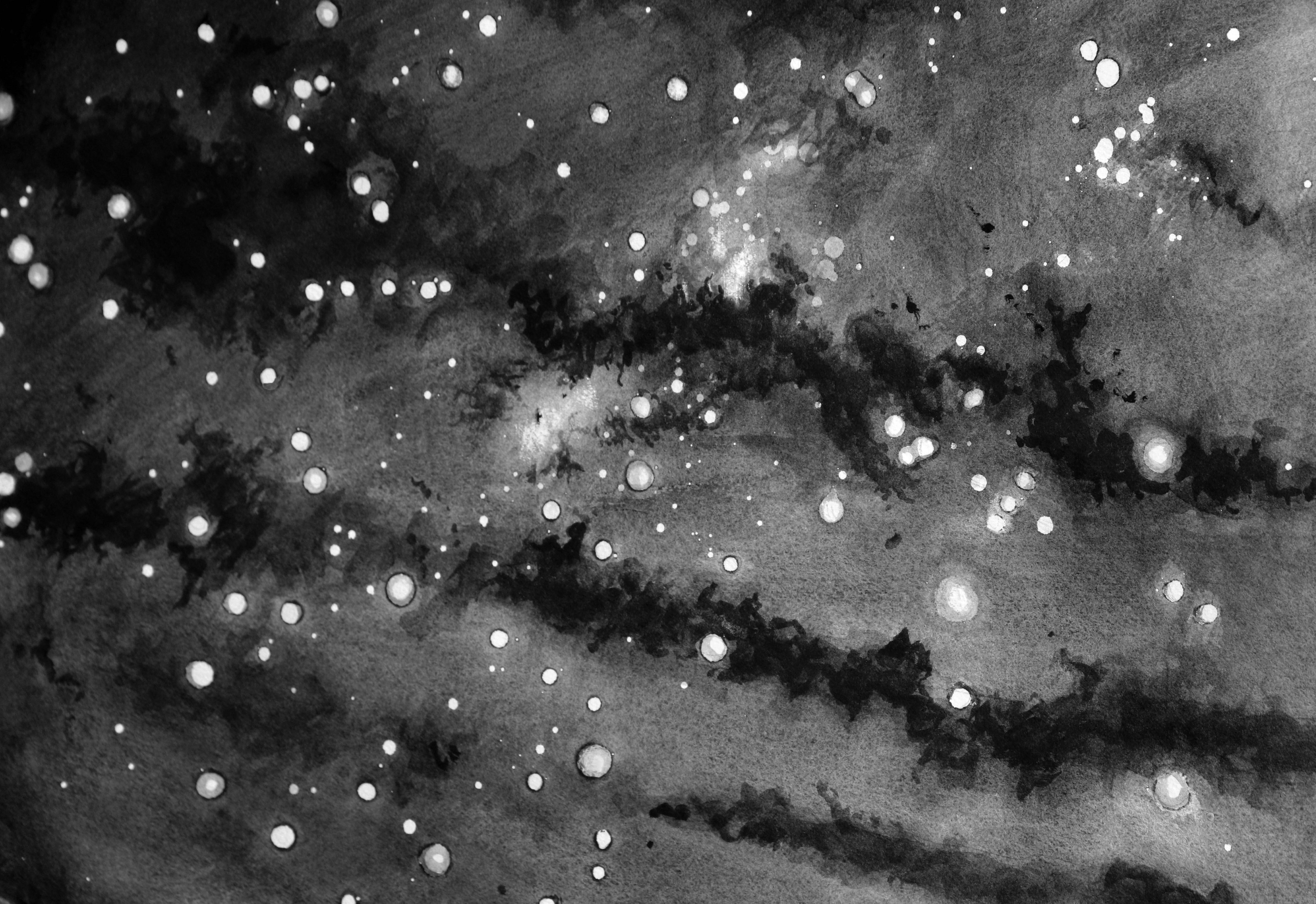 Großformatiges Aquarellgemälde „Andromeda“ Galaxy von Thomas Broadbent, Galaxy im Angebot 6
