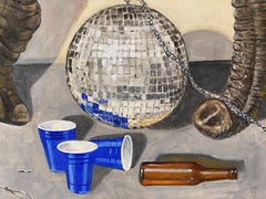 In from the Jungle (African Elephant) Large Scale Contemporary Surrealist oil