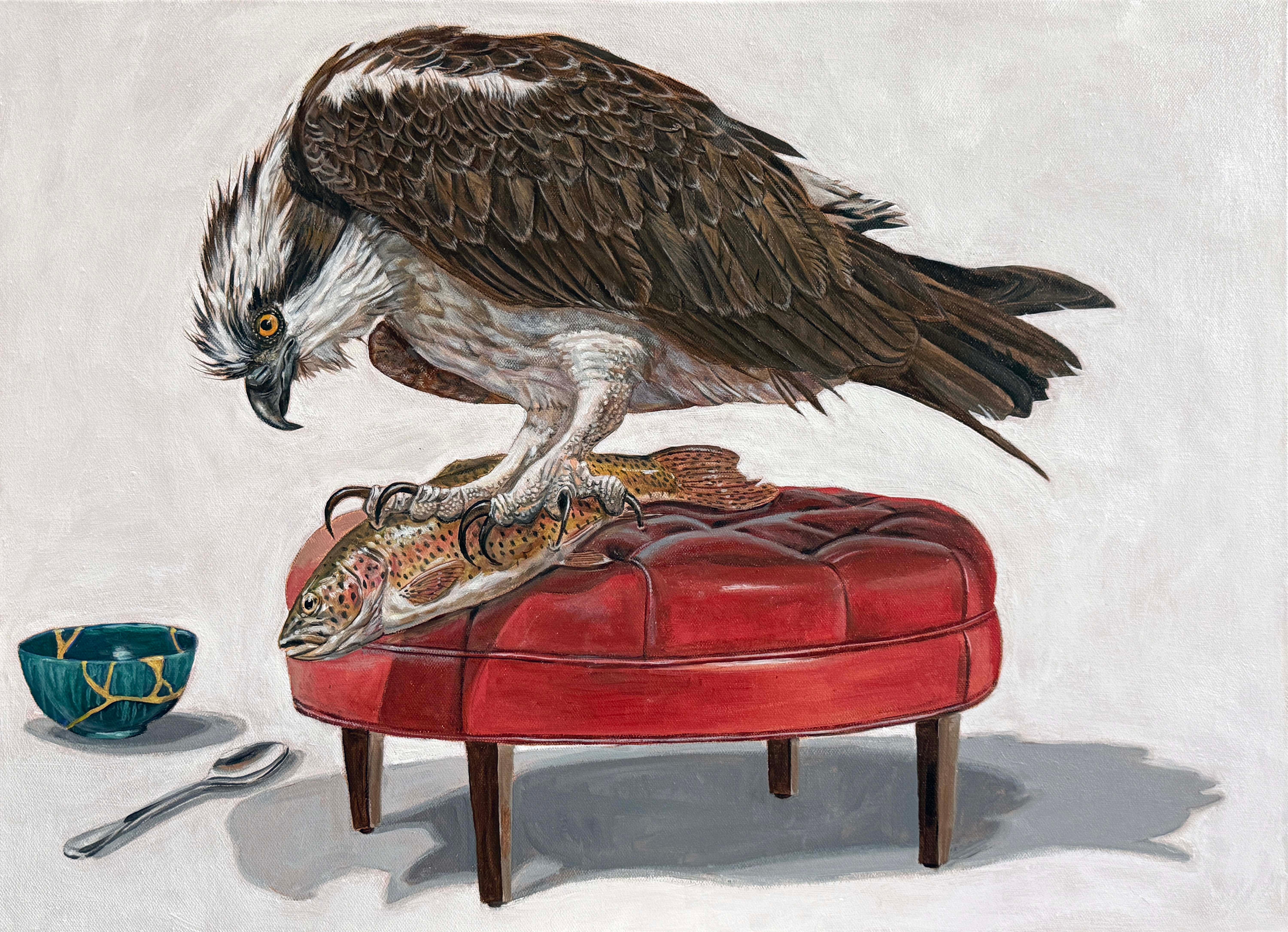 Thomas Broadbent Animal Painting – Der Fang