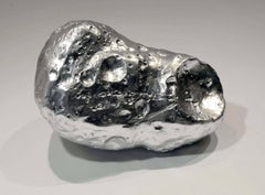 Neo (aluminum gilded) porcelain table sculpture, signed and editioned