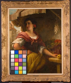 Portrait of a Spanish fruit seller