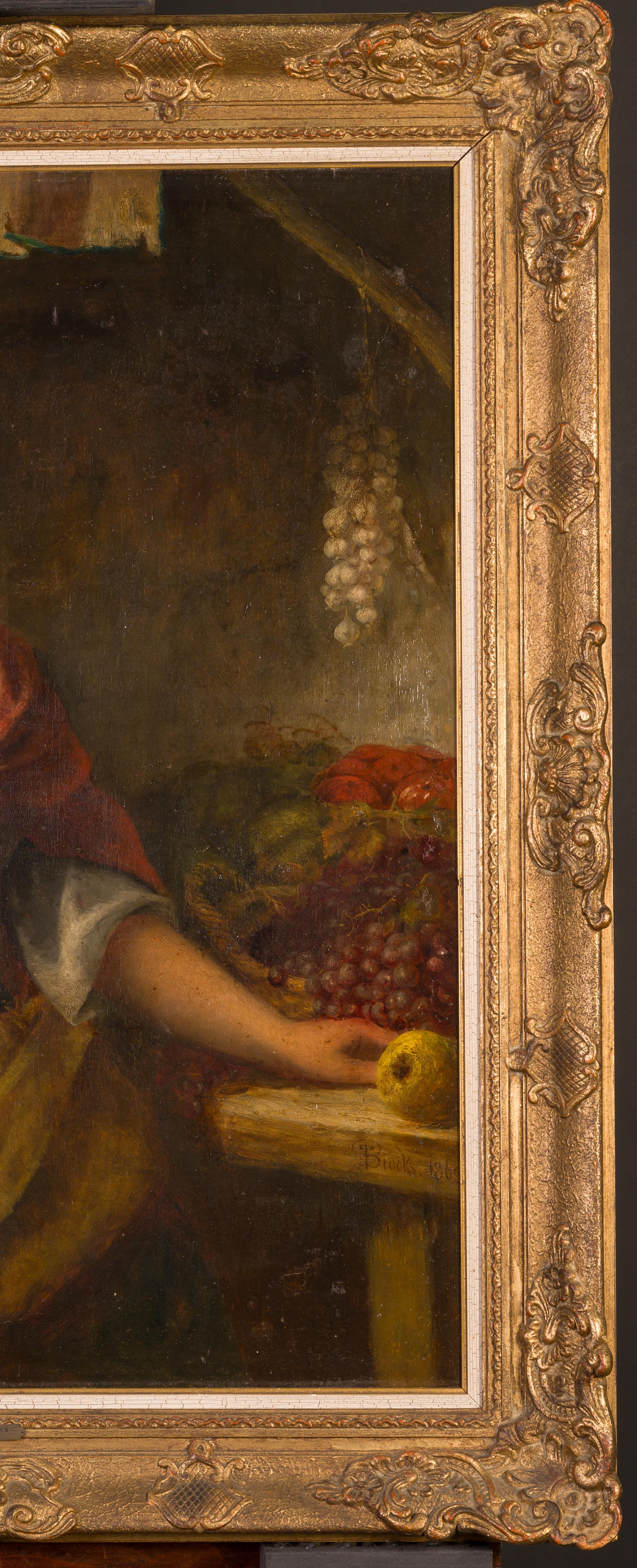 Portrait of a Spanish fruit seller For Sale 4