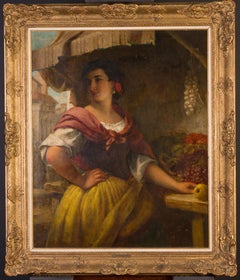 Portrait of a Spanish fruit seller