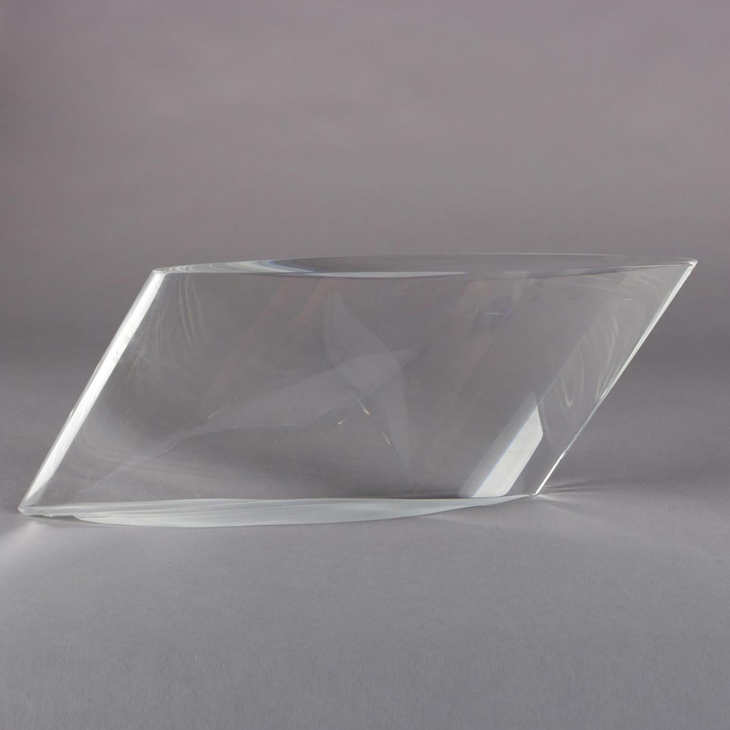 Thomas Brzon Contemporary Cut-Glass Optic Glass Abstract Sculpture, circa 2016 2