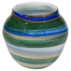 Gestreifte Vase, Thomas Buechner III für Vitrix Hot Glass Studio, NY Art Glass
