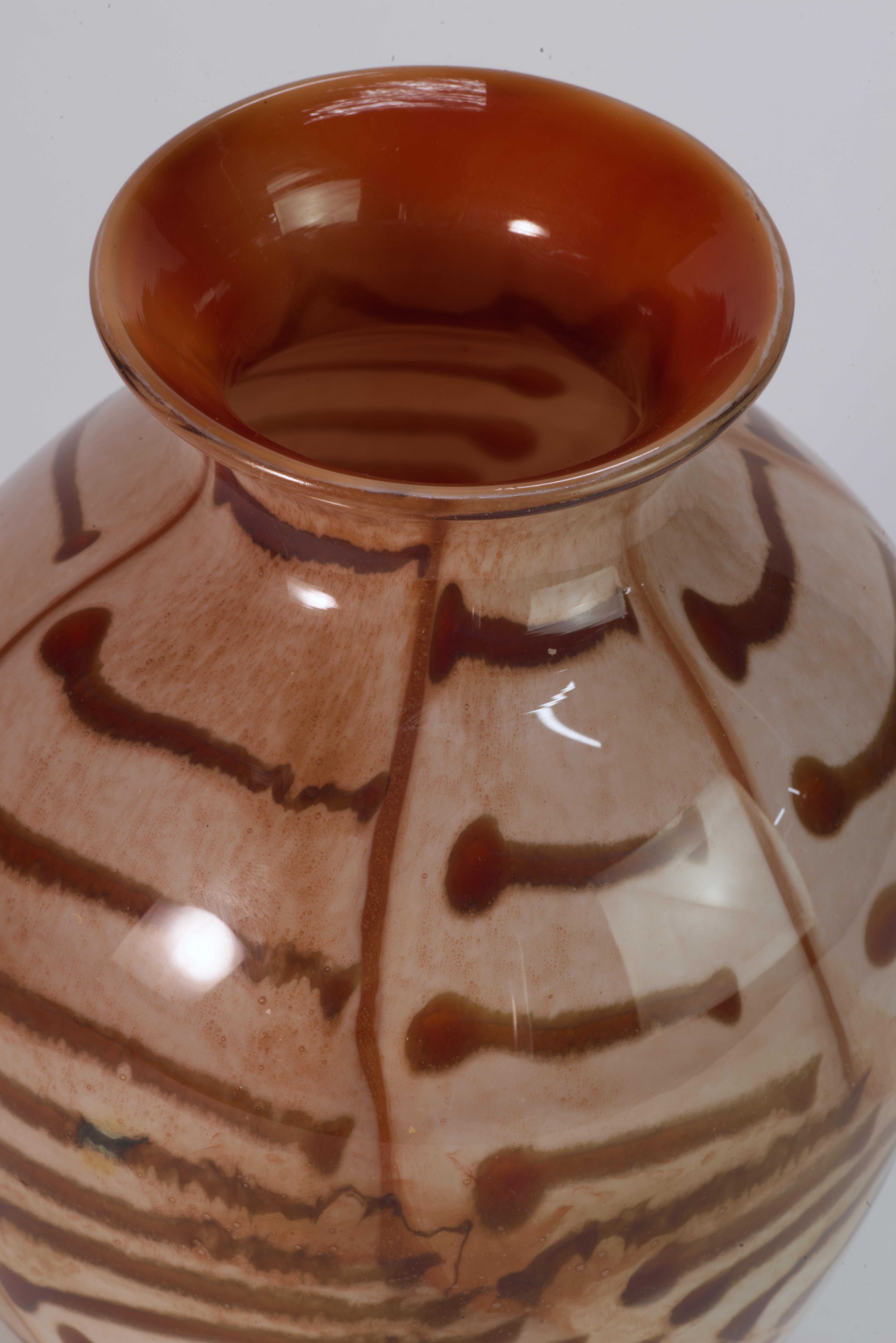 Vetro artistico Thomas Buechner III for Vitrix Hot Glass Studio Vase, NY Art Glass in vendita