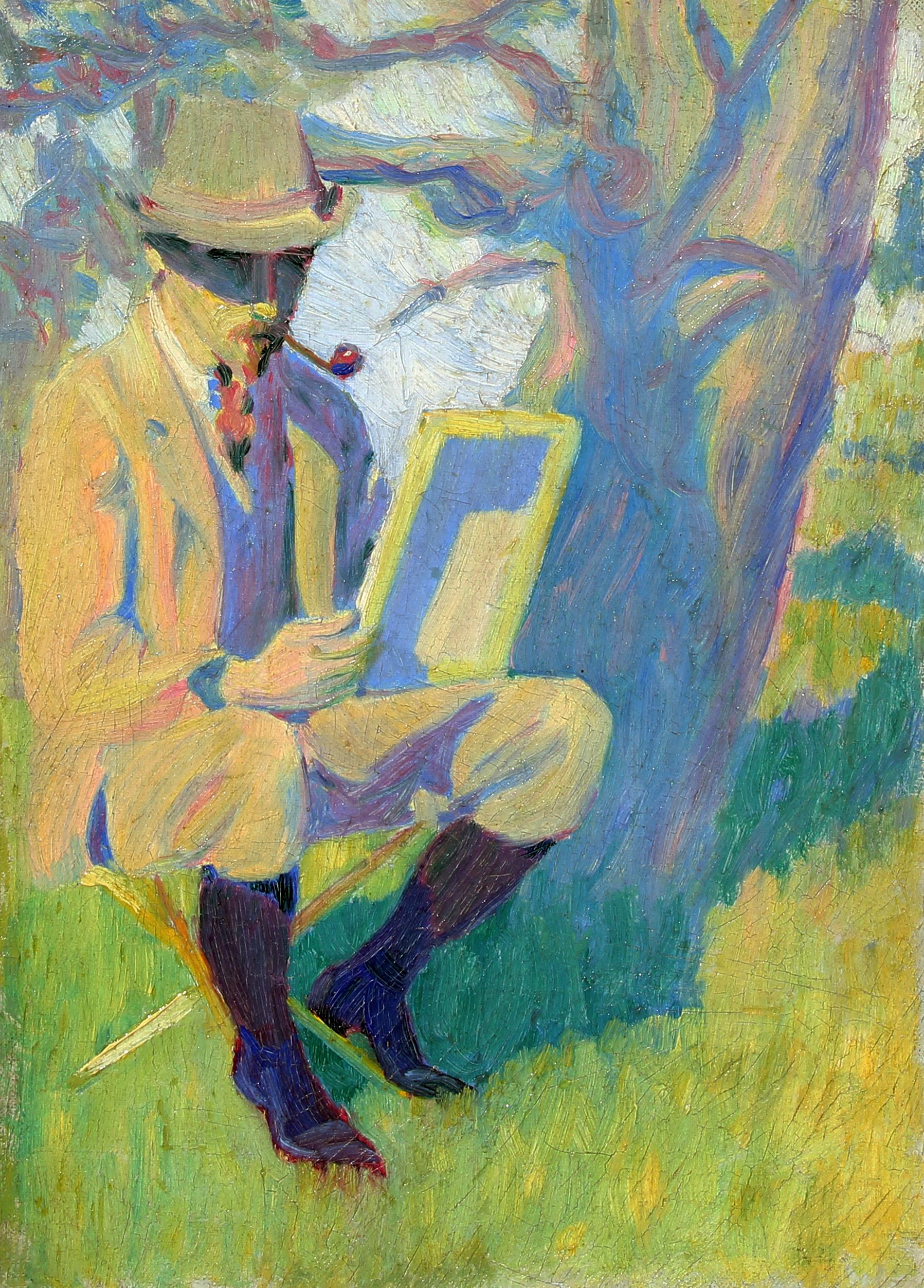 THOMAS BUFORD METEYARD
American, 1865–1928

Self-Portrait, Arcachon

Oil on canvas
14 x 10 inches (35.5 x 25.4 cm)
Framed: 19¾ x 16 inches (50.2 x 40.6 cm)

Painted in 1892.

Provenance
Estate of the Artist

Exhibited
Cambridge, Massachusetts,