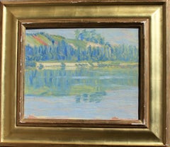 The Banks of the Seine - Thomas Buford Meteyard - American - Oil on Canvas