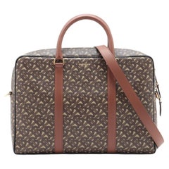 Thomas Burberry TB Monogram Two-Way Business Bag Brown