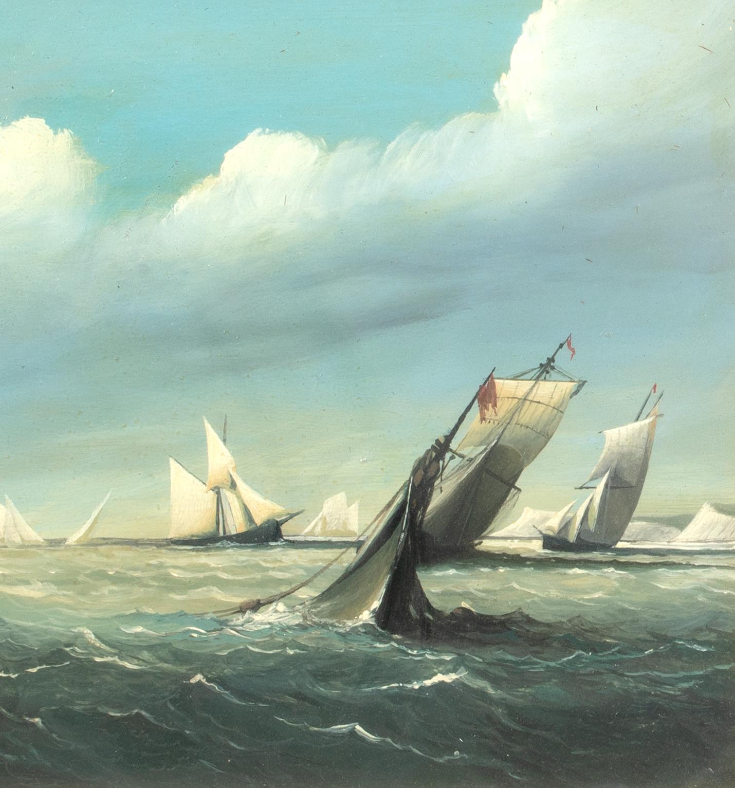 Shipping Off Dover, 19th Century  attributed to THOMAS BUTTERSWORTH (1768-1842) For Sale 3