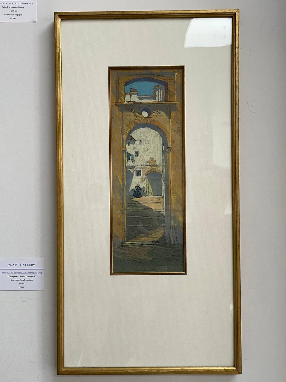 Interior Painting Thomas Campbell Mackie - Aperçu d'un rayon de soleil  Cour
