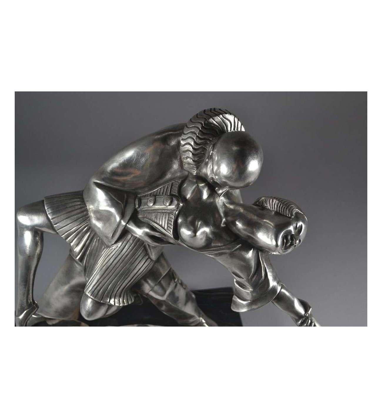 Thomas Cartier (1879-1943)+Bronze mit Silberpatina 