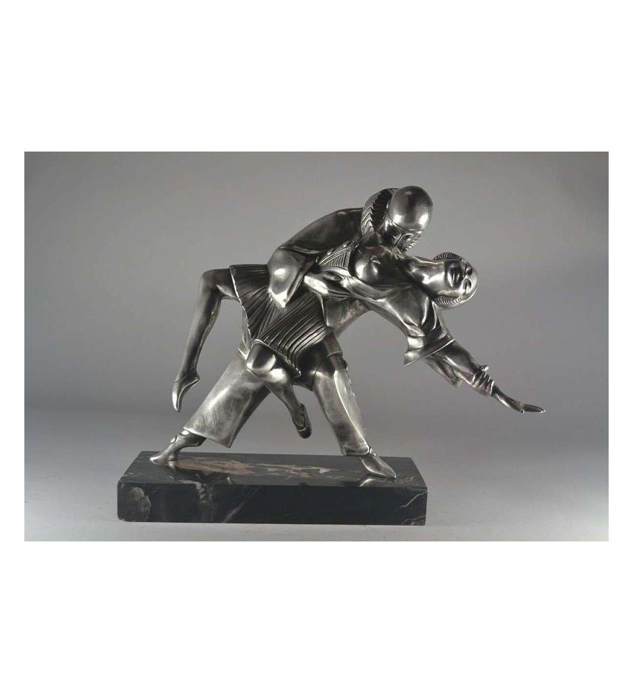Thomas Cartier (1879-1943)+Bronze mit Silberpatina 